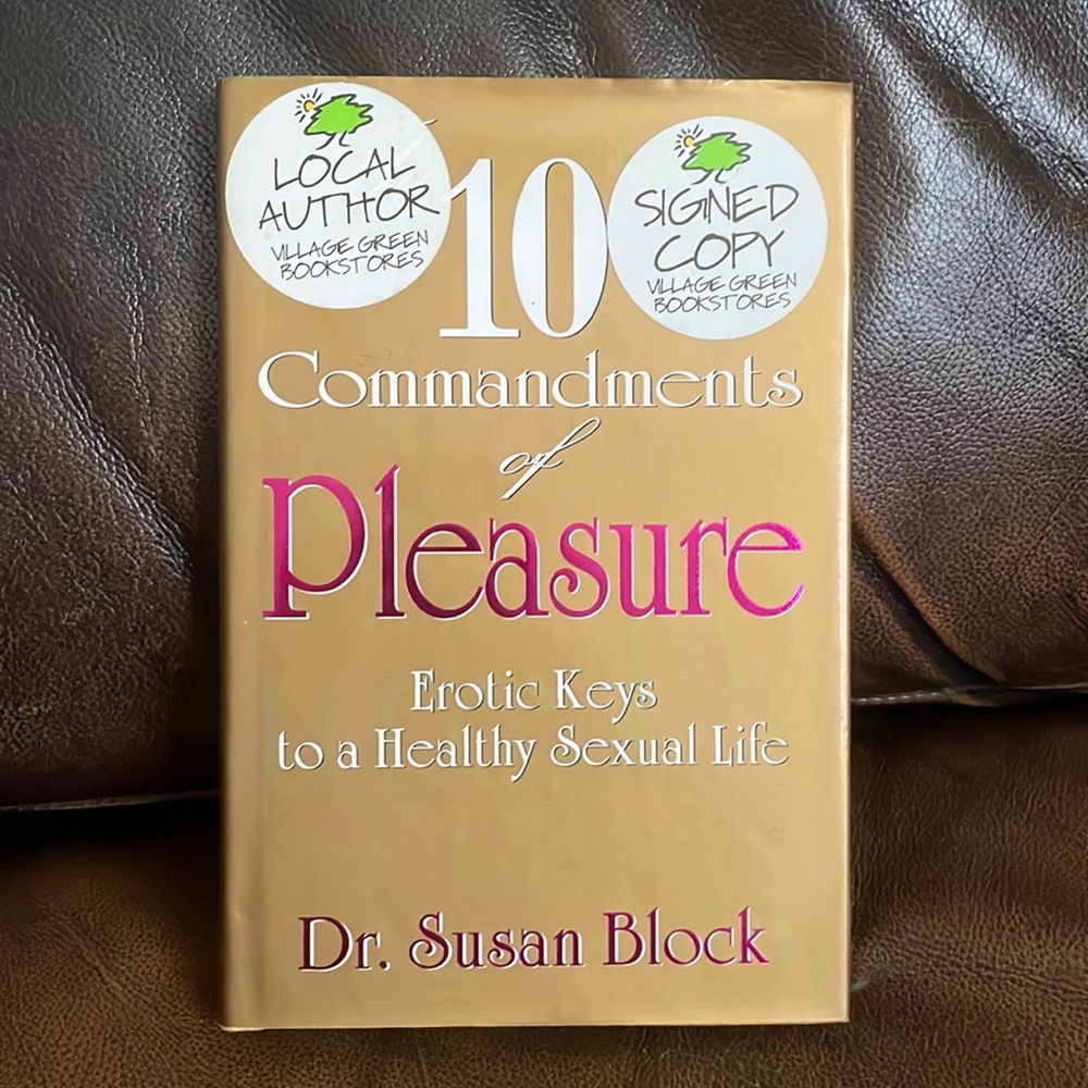 Autographed 10 Commandments of Pleasure Erotic keys book.